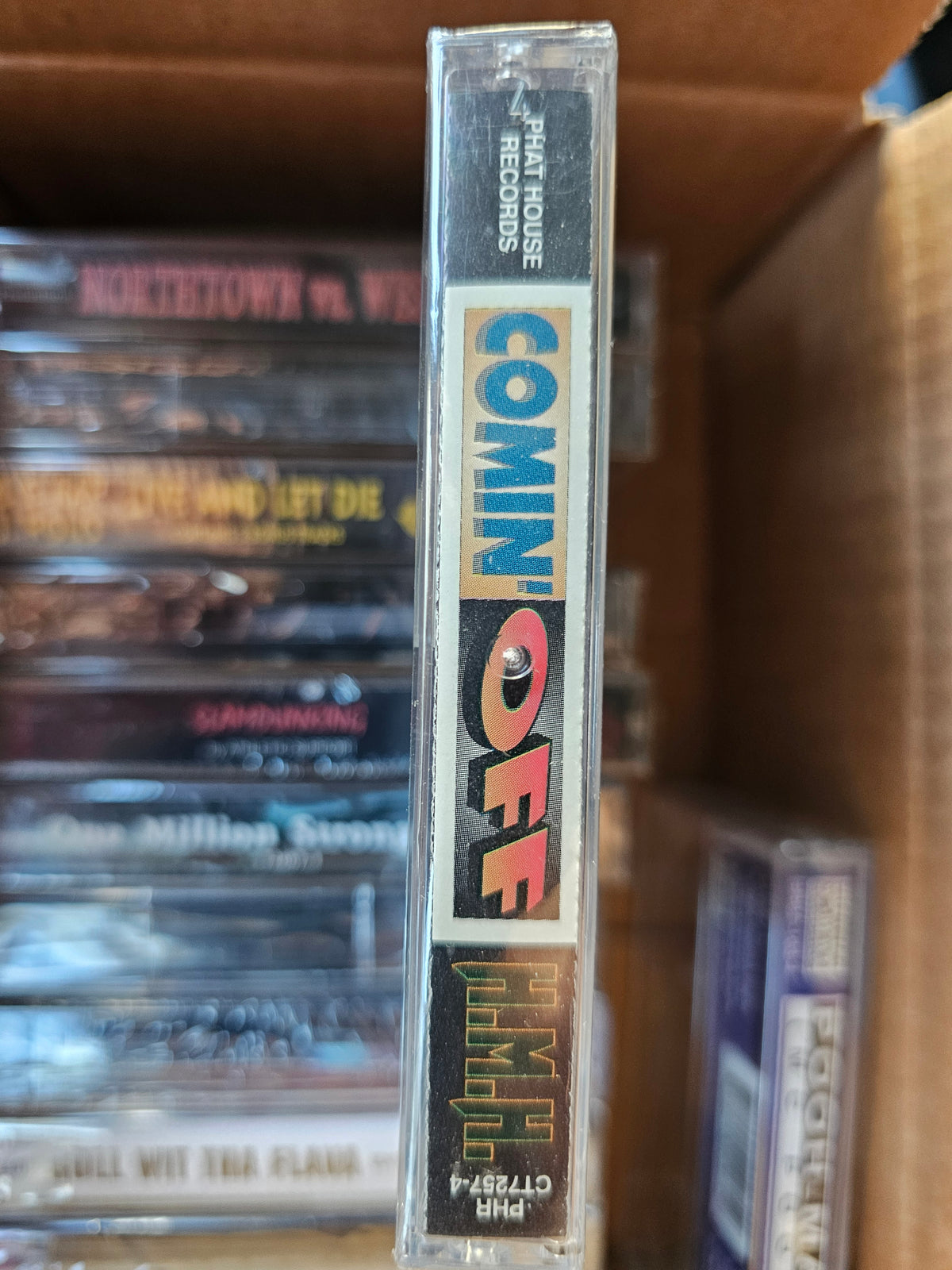 H.M.H. cassette edge with visible wrap folds