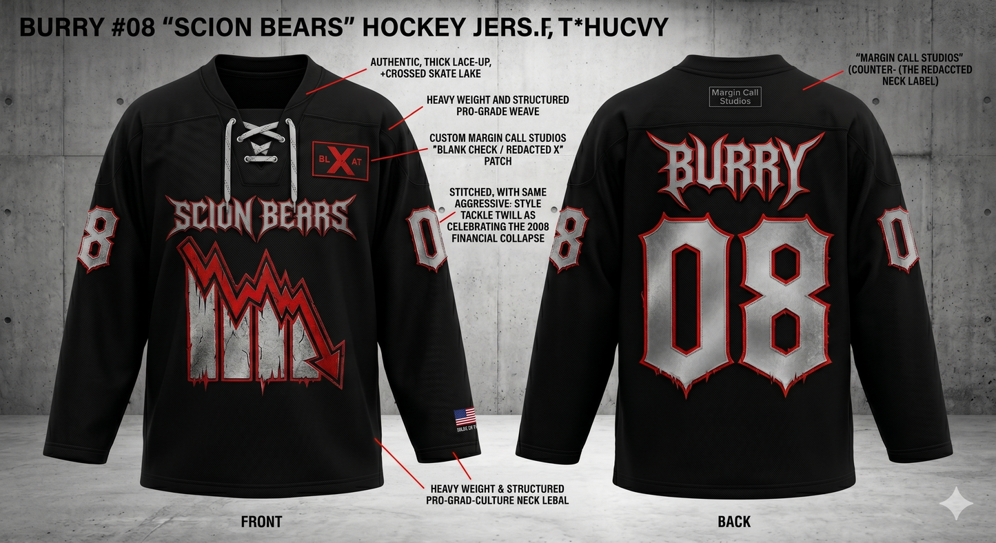 BURRY #08 "Scion Bears" Hockey Jersey
