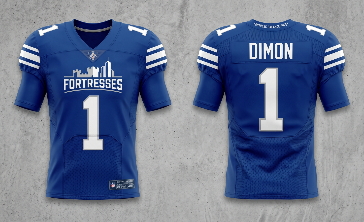 DIMON #1 "Wall Street Fortresses" Jersey