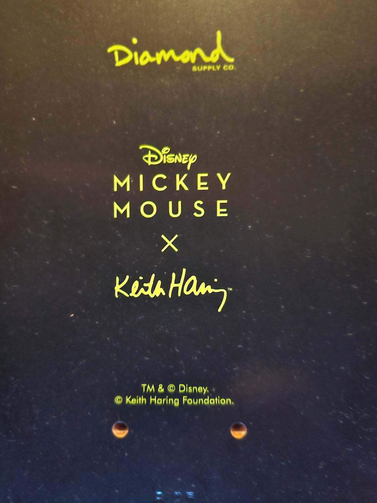 Diamond Supply Co. × Keith Haring "Mickey Mouse" Skateboard Deck - Yellow
