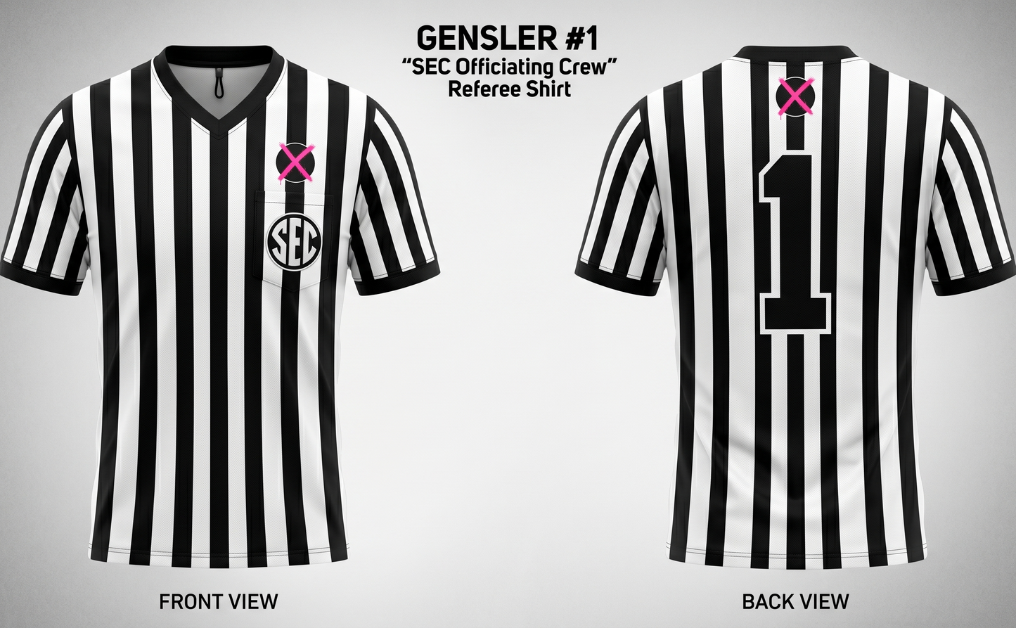 GENSLER #1 "SEC Officiating Crew" Referee Shirt