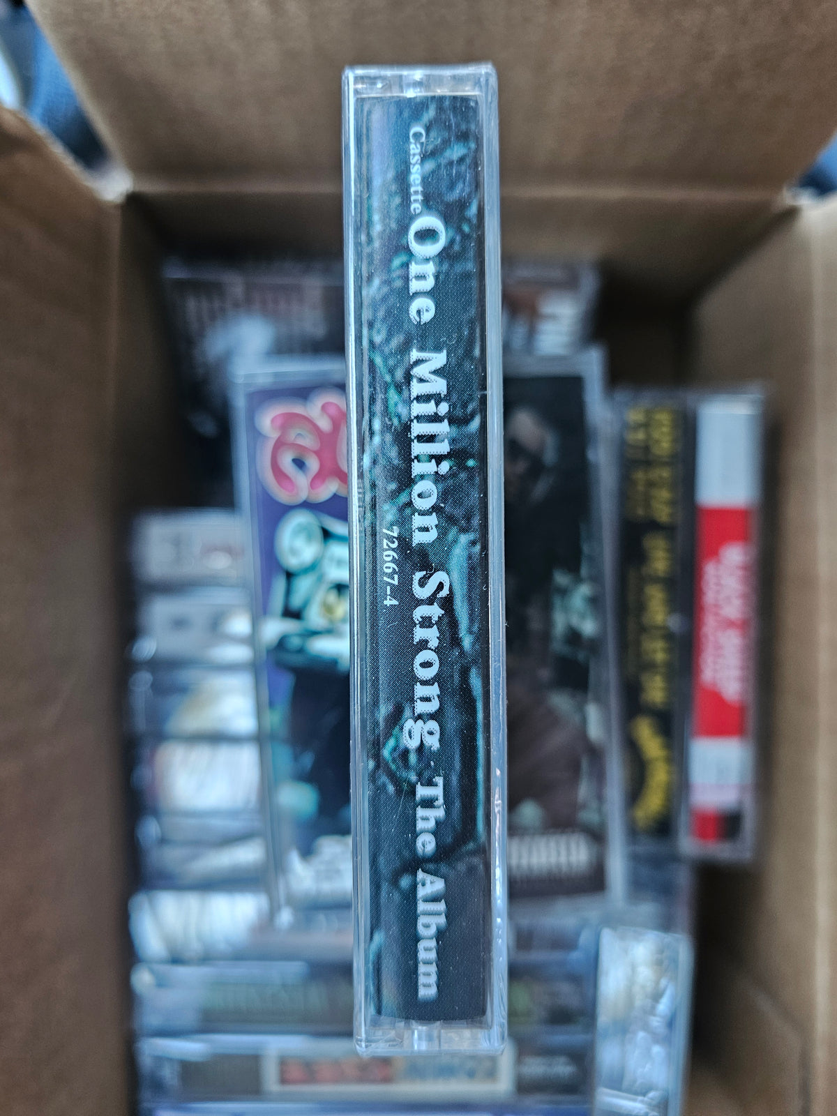 One Million Strong cassette spine with catalog number 72667-4