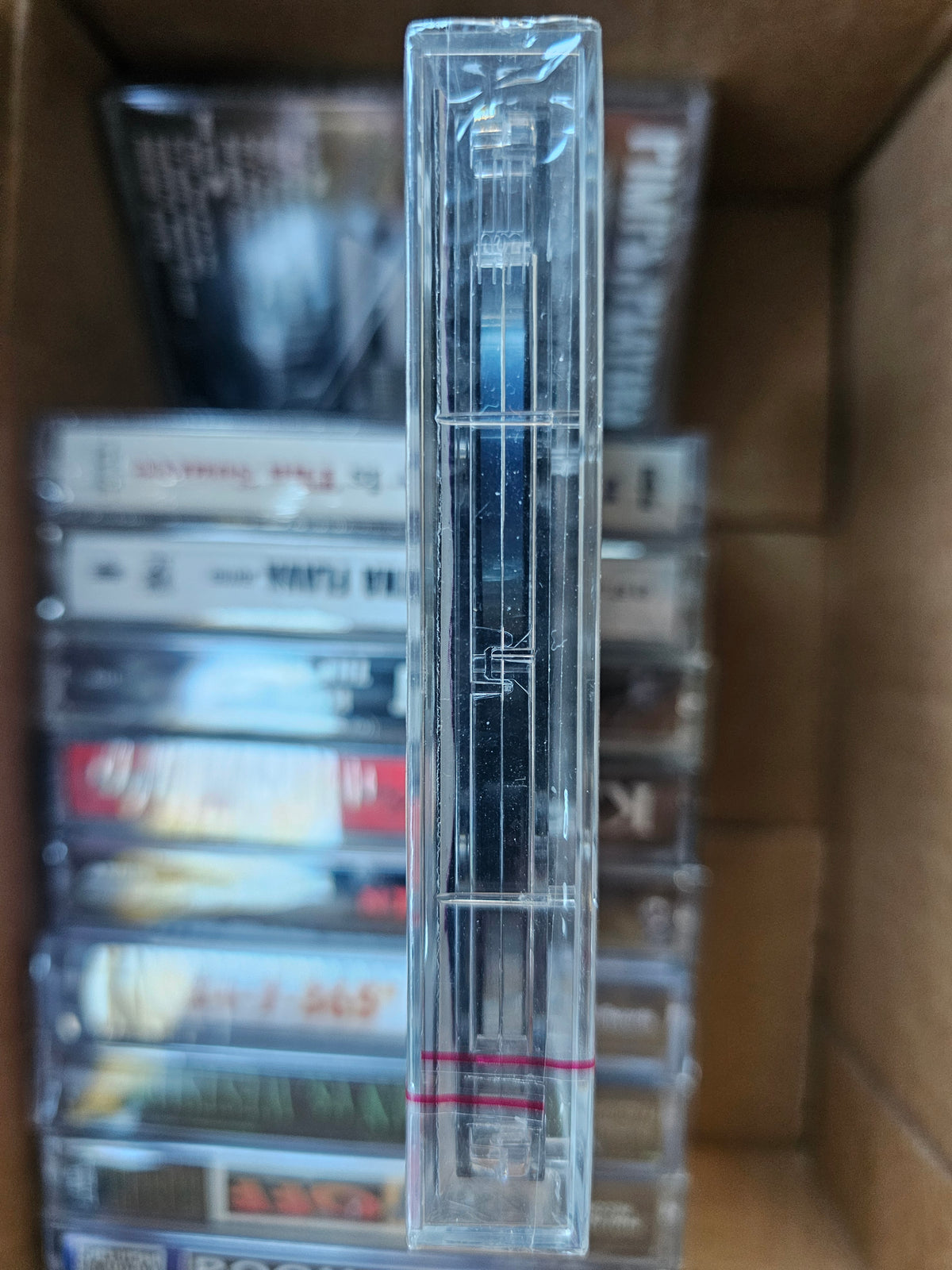 Black Sheep cassette edge showing wrap folds and red band