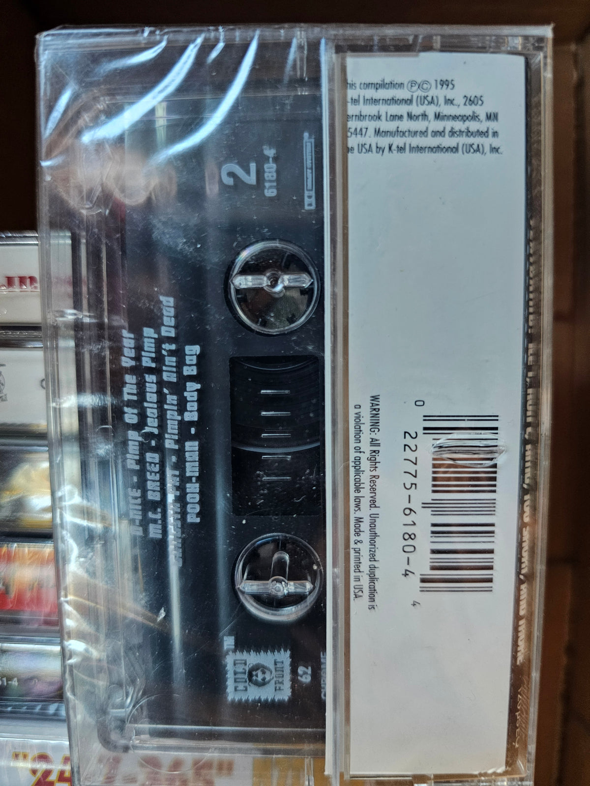 Rap's Best cassette edge showing wrap folds