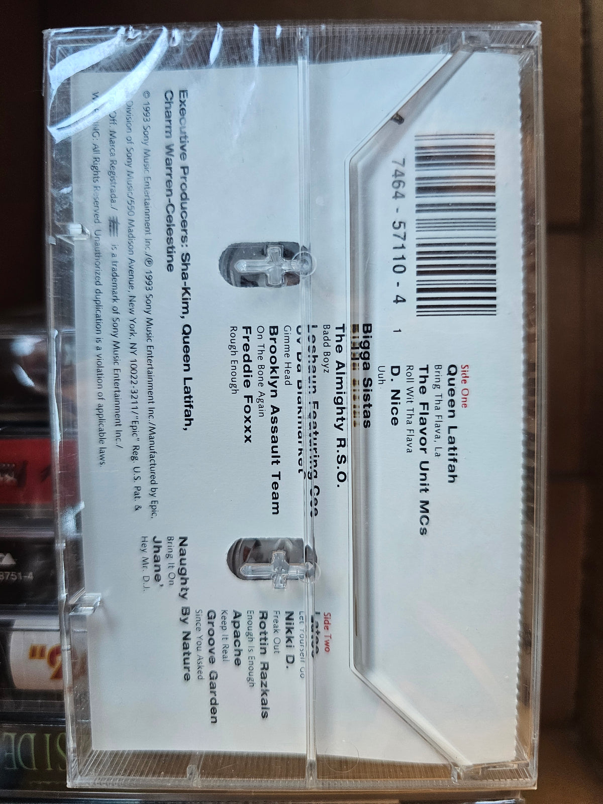 Roll Wit Tha Flava cassette front with promo sticker