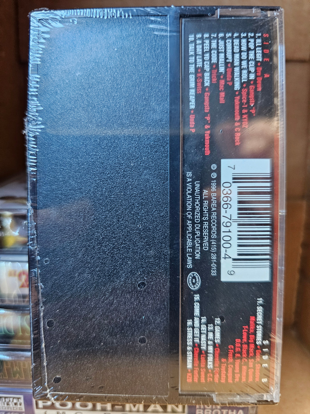 KZO cassette edge showing wrap folds