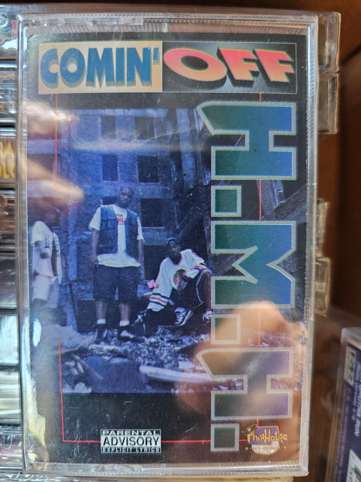 H.M.H. Comin' Off cassette back and track listing