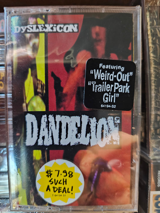 Dandelion cassette edge with visible wrap folds