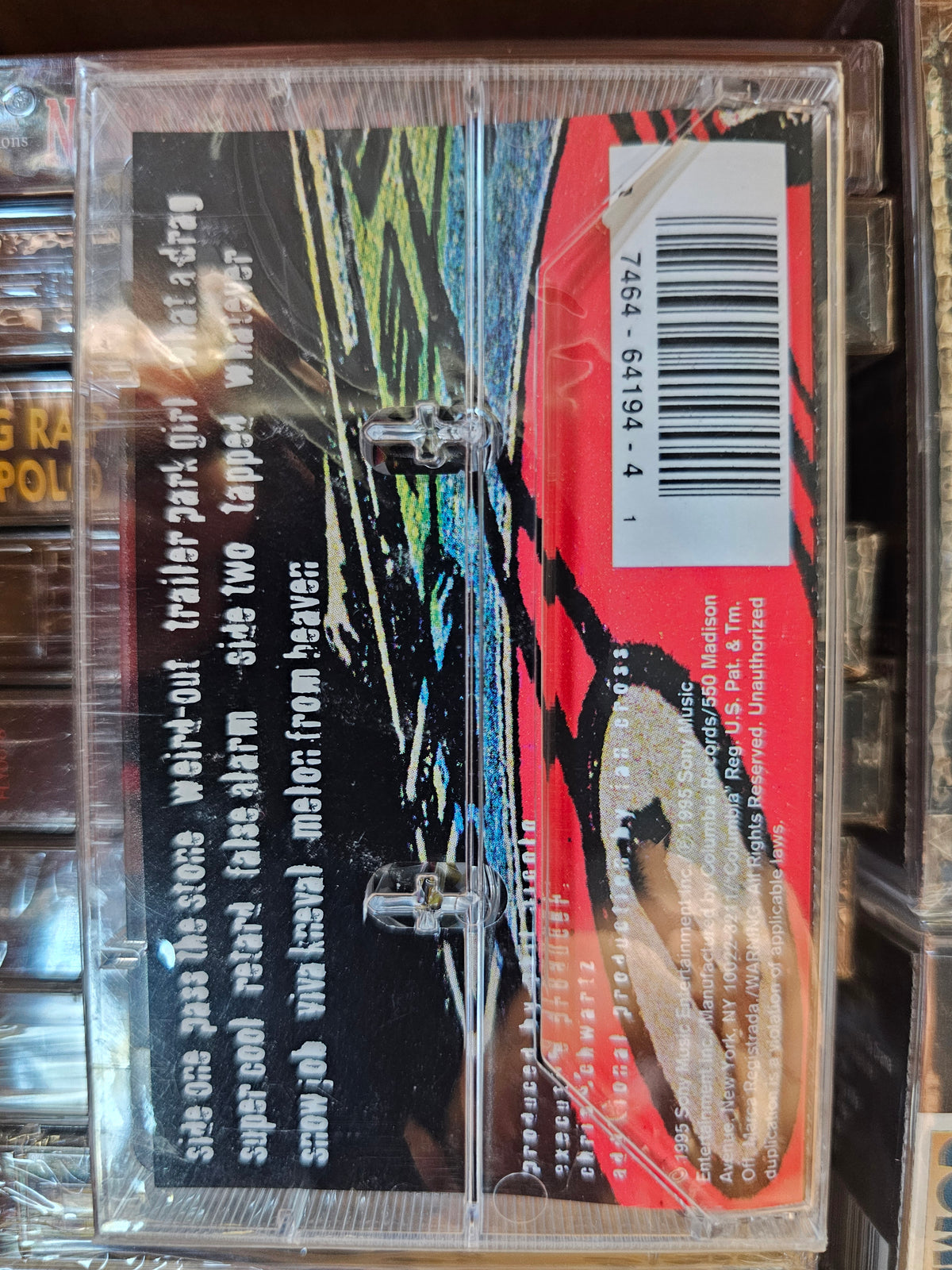 Dandelion Dyslexicon cassette back and barcode