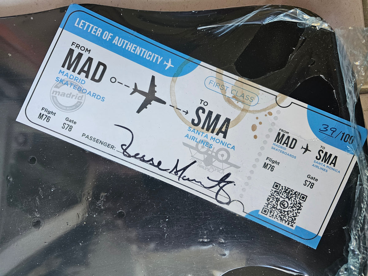 SMA / Madrid Jesse Martinez Skateboard Deck — Signed & Numbered (39/100)