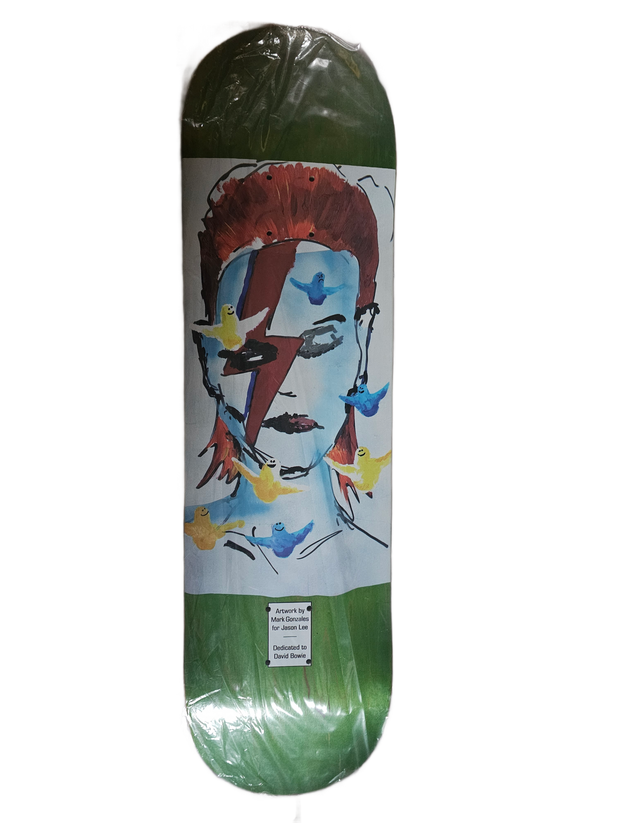 Jason Lee "David Bowie Tribute" Skateboard Deck (Mark Gonzales Art) - 8.38"