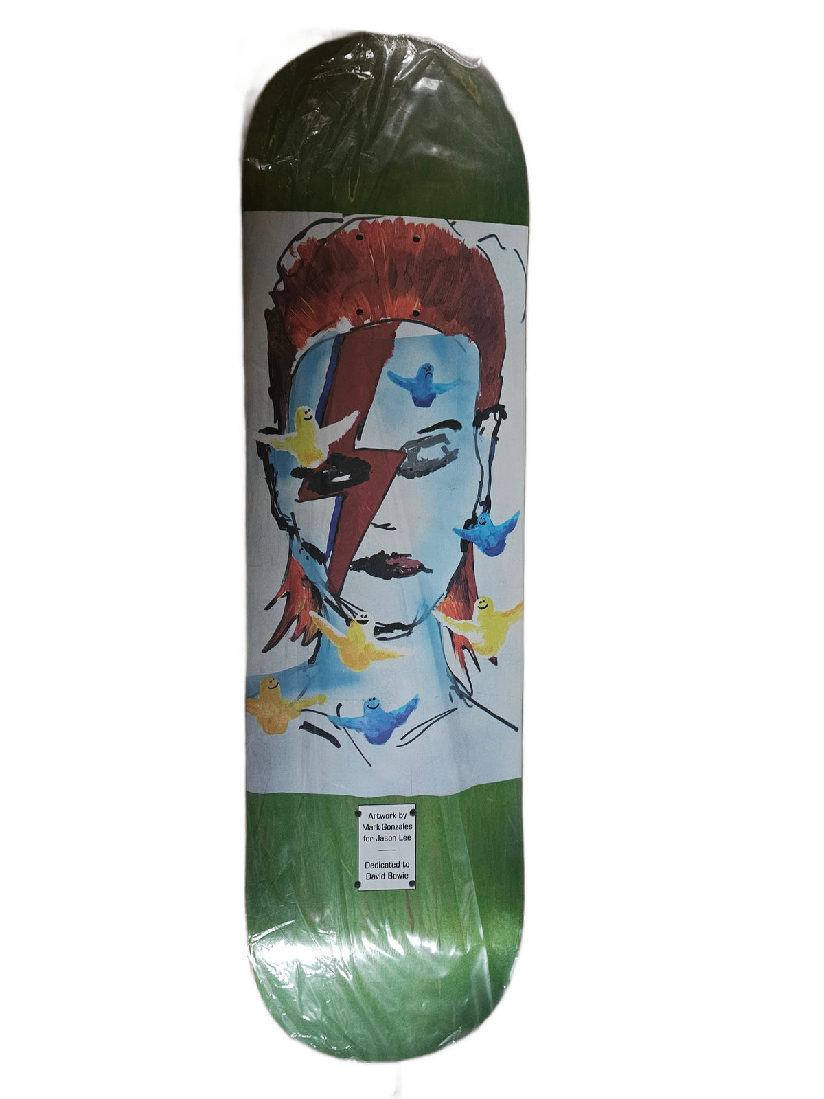 Jason Lee "David Bowie Tribute" Skateboard Deck (Mark Gonzales Art) - 8.38"