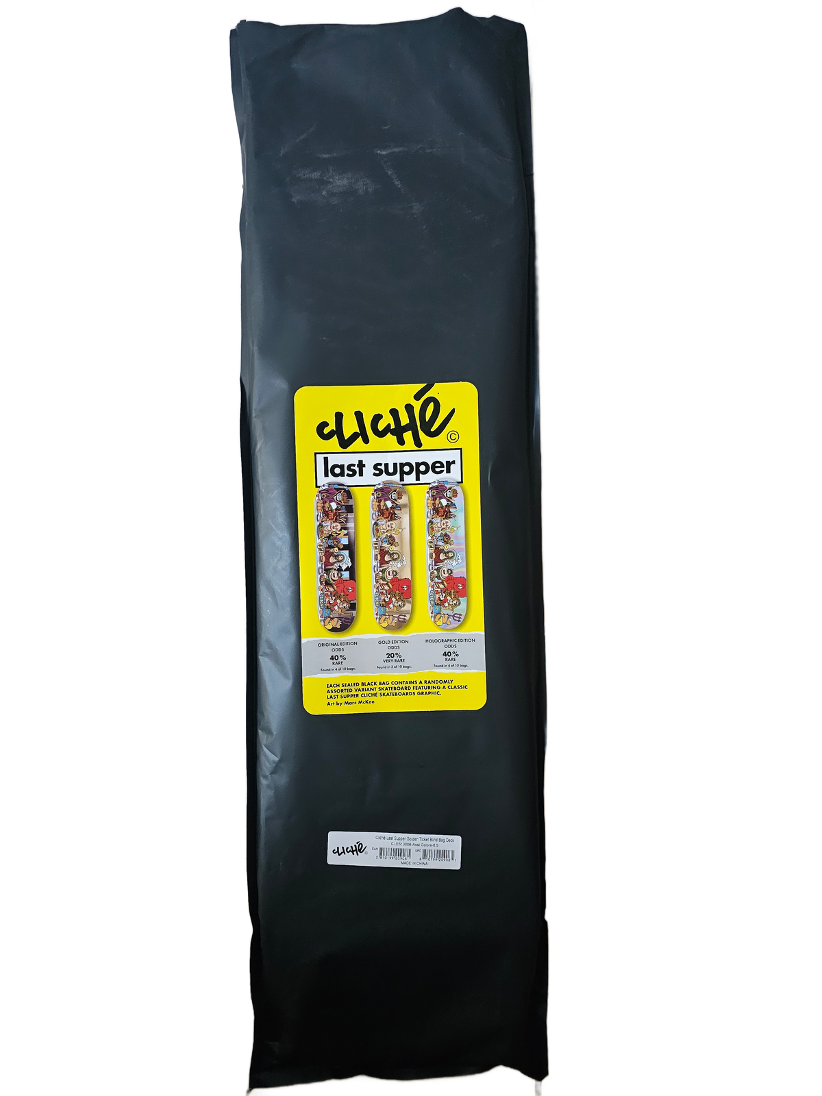 Cliché Marc McKee "Last Supper" Holographic Edition Skateboard Deck – 8.5"
