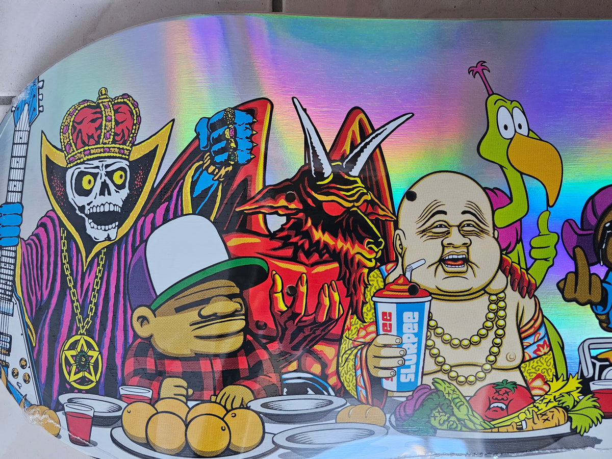 Last Supper packaging variant guide crediting artwork to Marc McKee