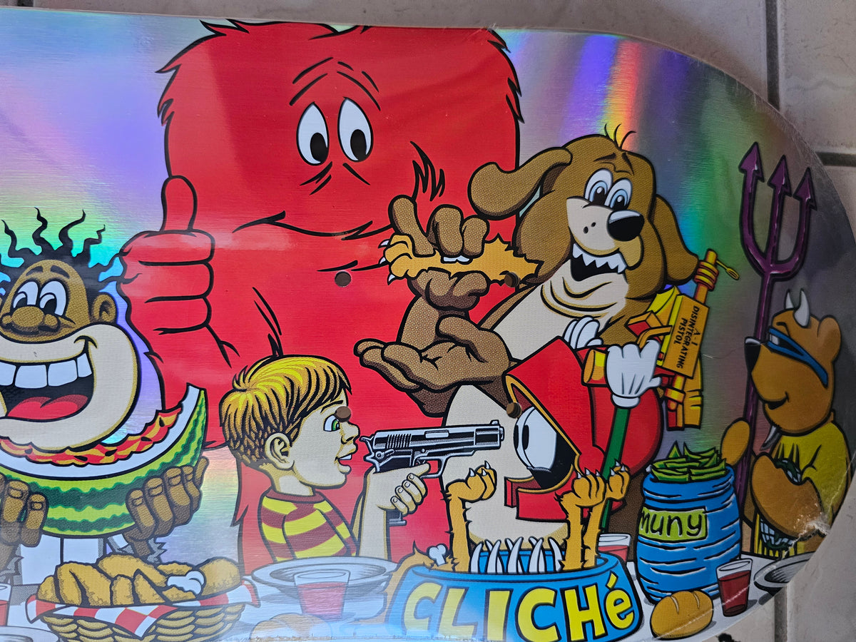 Cliché Marc McKee "Last Supper" Holographic Edition Skateboard Deck – 8.5"