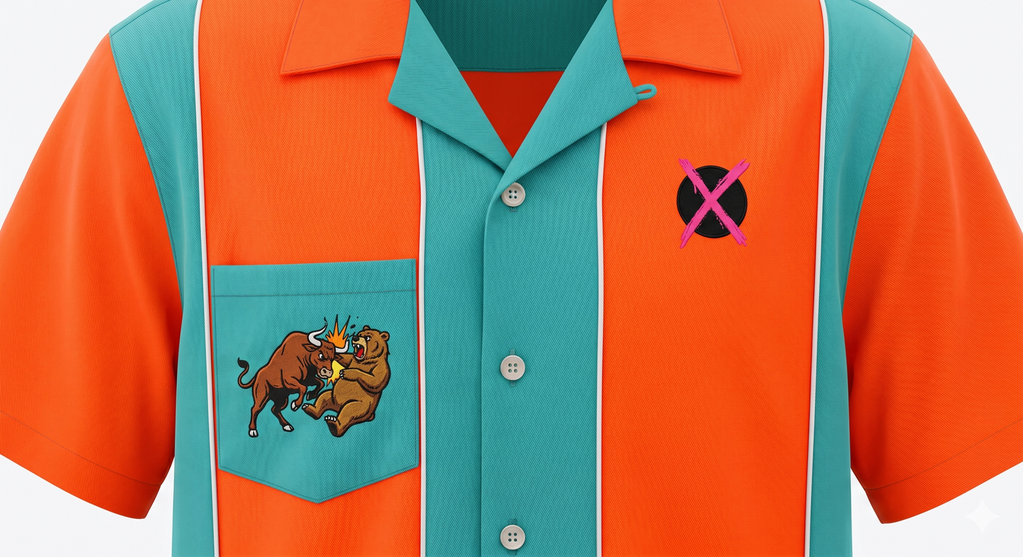 CRAMER #00 "Inverse Rollers" Bowling Shirt