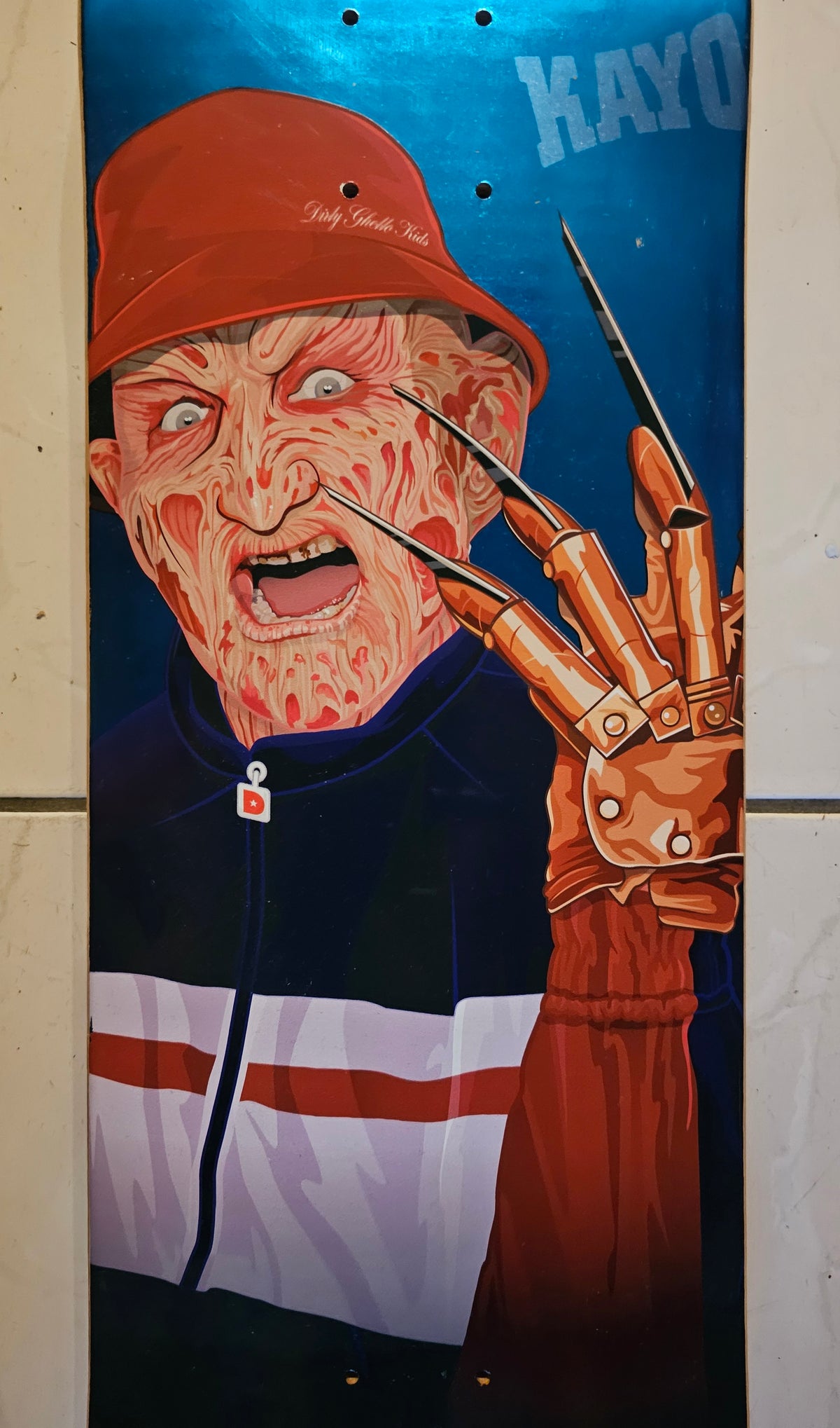 DGK Josh Kalis "Freddy Krueger" Foil Skateboard Deck - 8.38"
