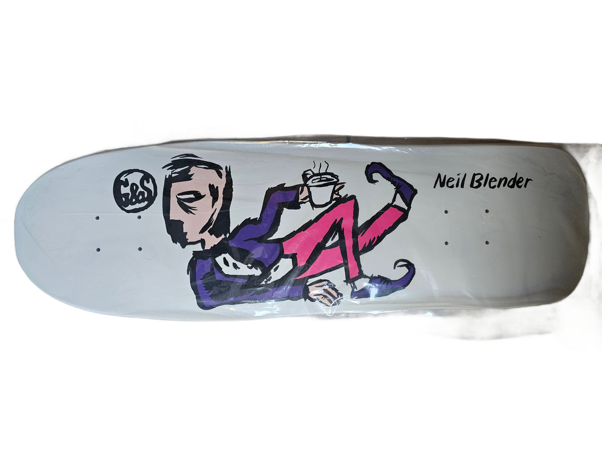 G&S Neil Blender "Coffee Break" Skateboard Deck – White (NOS)