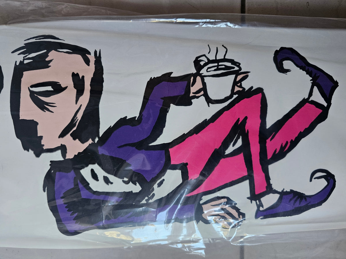 G&S Neil Blender "Coffee Break" Skateboard Deck – White (NOS)
