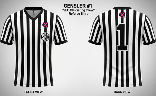 GENSLER #1 "SEC Officiating Crew" Referee Shirt
