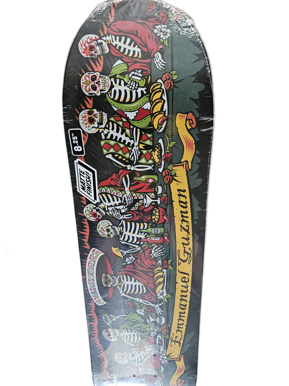 Santa Cruz Emmanuel Guzman "Dining With the Dead" Skateboard Deck - 8.27"