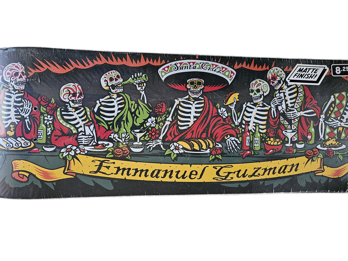 Santa Cruz Emmanuel Guzman "Dining With the Dead" Skateboard Deck - 8.27"