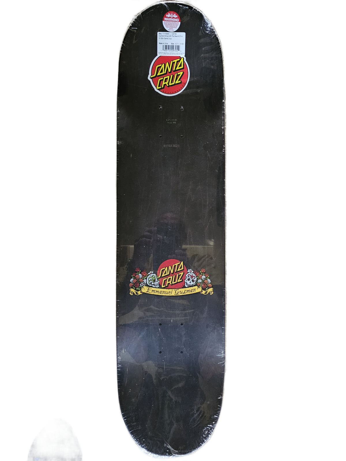 Santa Cruz Emmanuel Guzman "Dining With the Dead" Skateboard Deck - 8.27"