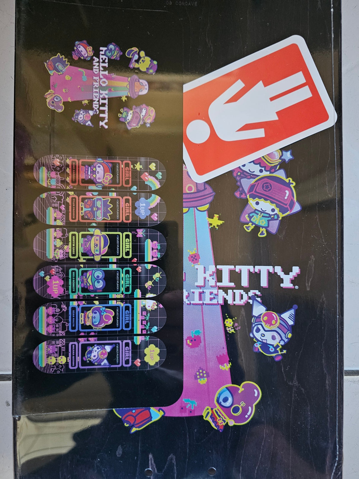 Girl × Sanrio Tyler Pacheco "Badtz-Maru" Skateboard Deck - 8.375"