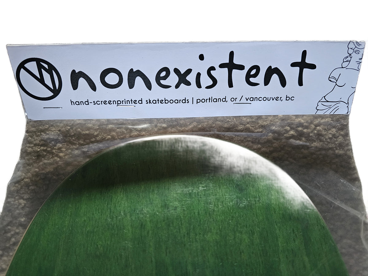 Nonexistent "Homer Hedge" Skateboard Deck - Green Woodgrain