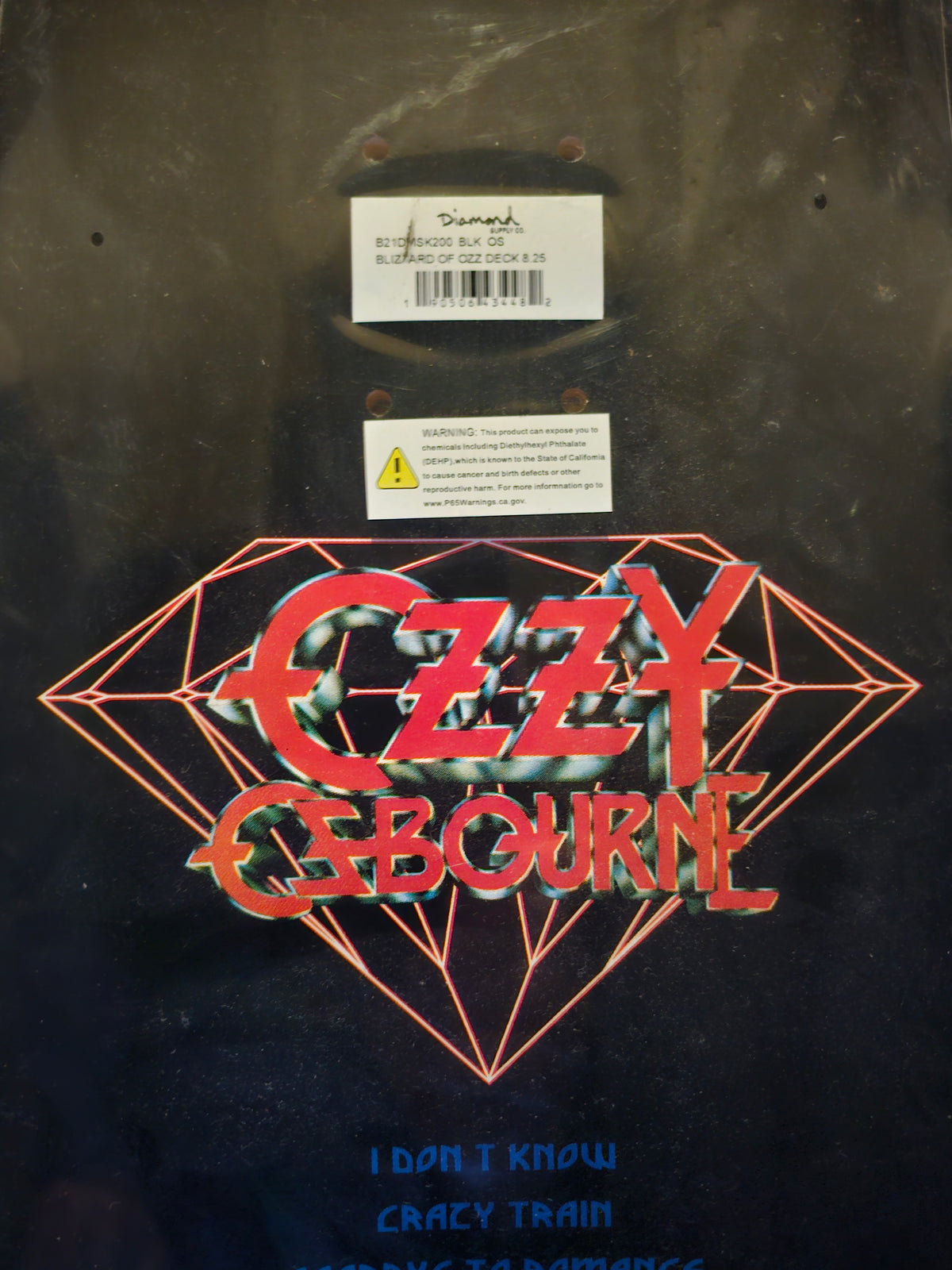 Diamond Supply Co. × Ozzy Osbourne "Blizzard of Ozz" Skateboard Deck - 8.25"