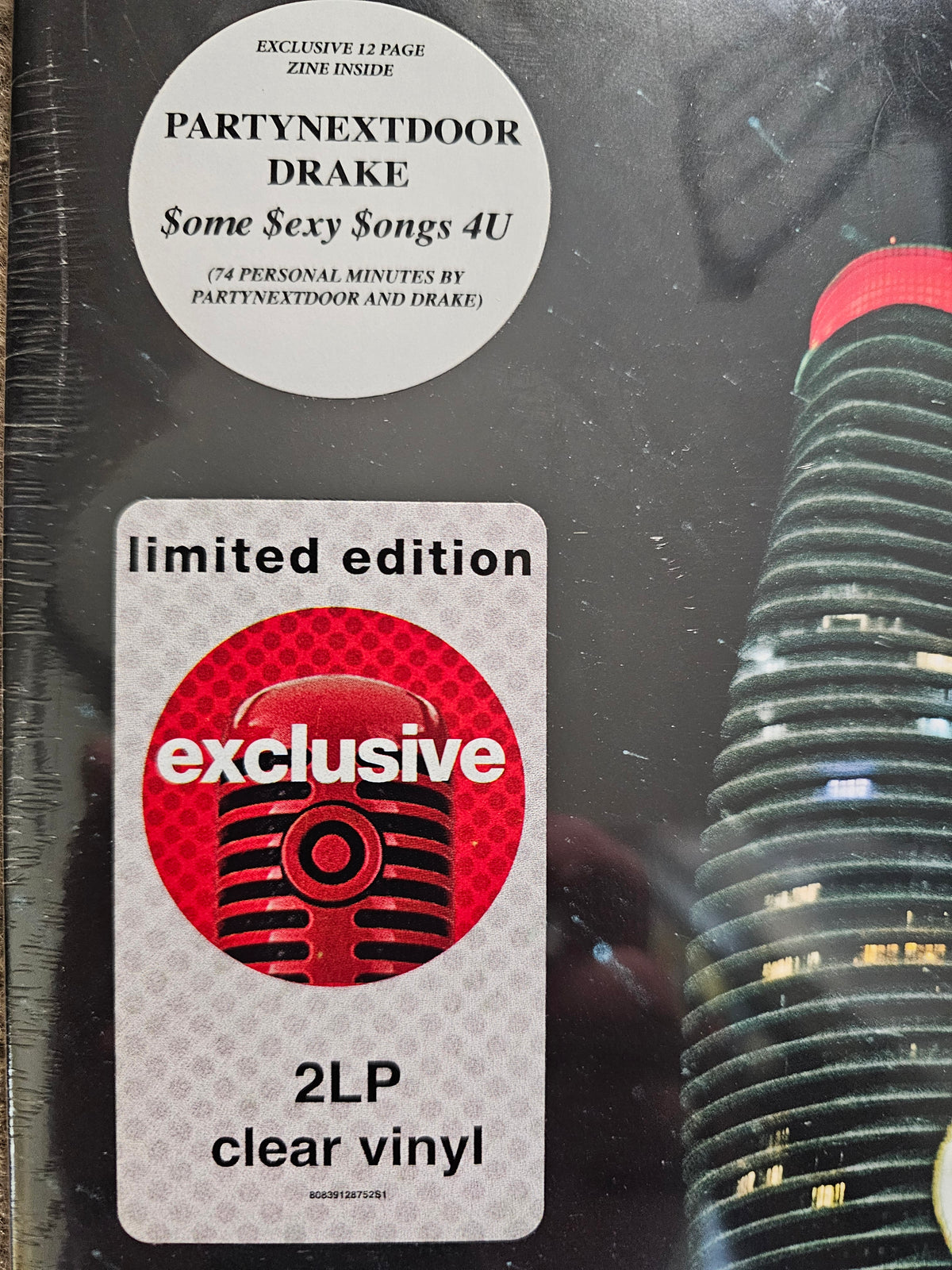 PARTYNEXTDOOR & Drake - $ome $exy$ongs 4 U (2xLP, Clear Vinyl, Target Exclusive) - Sealed