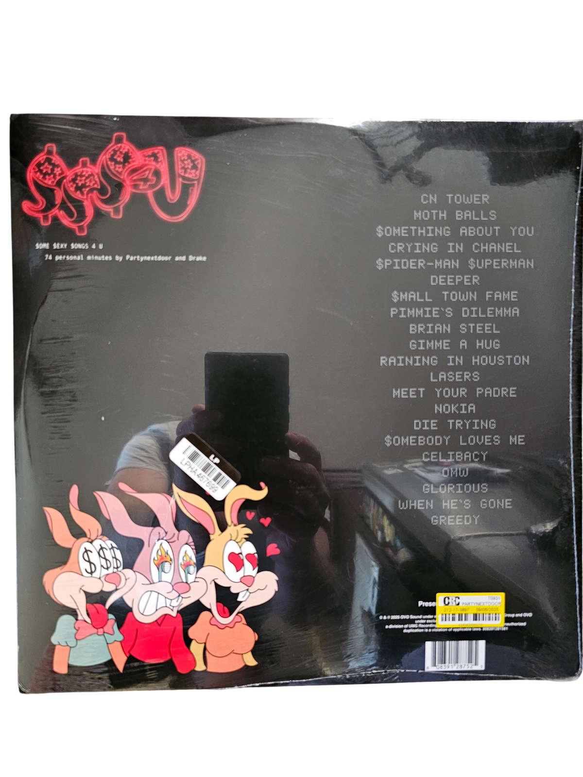 PARTYNEXTDOOR & Drake - $ome $exy$ongs 4 U (2xLP, Clear Vinyl, Target Exclusive) - Sealed