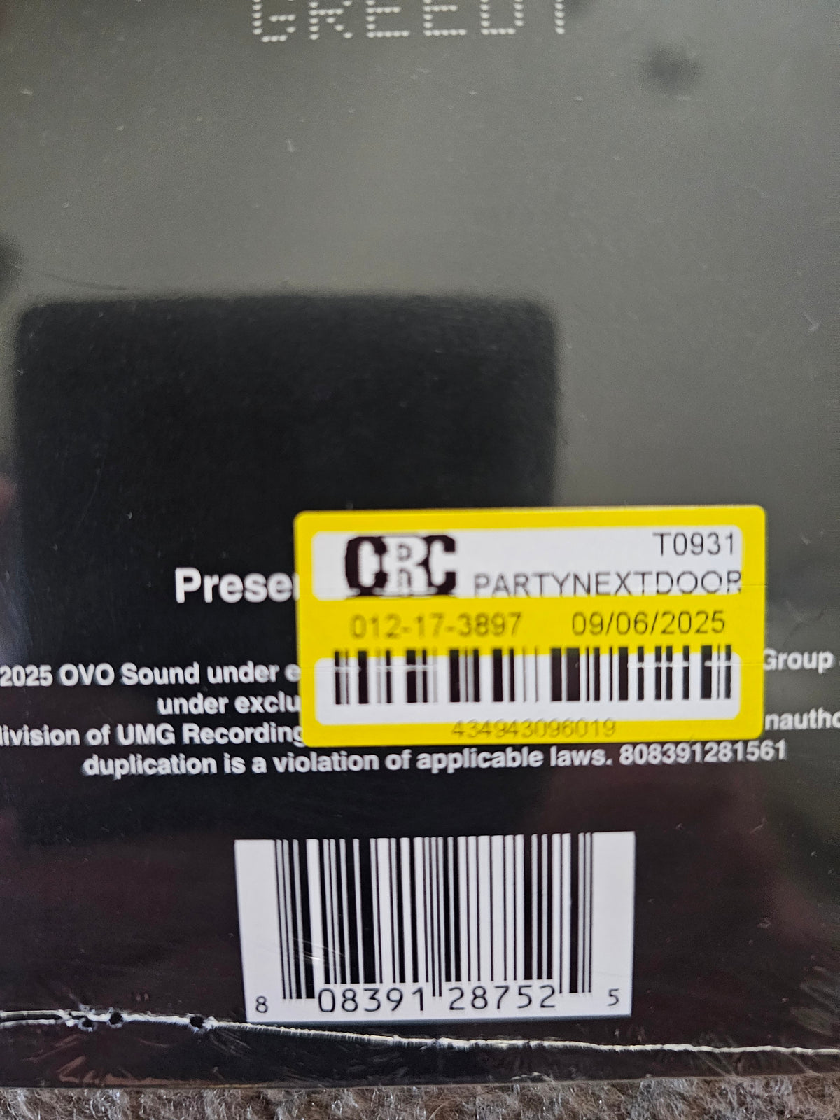 PARTYNEXTDOOR & Drake - $ome $exy$ongs 4 U (2xLP, Clear Vinyl, Target Exclusive) - Sealed