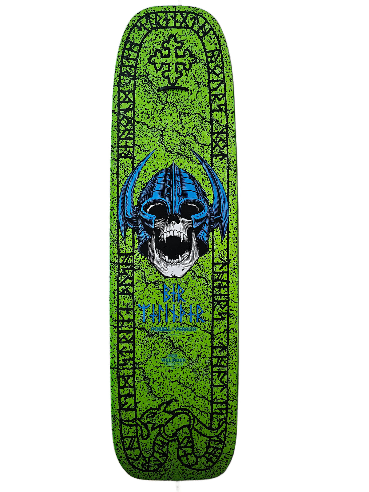 Powell Peralta Per Welinder "Freestyle II" Nordic Skull Deck – Lime Green (NOS)