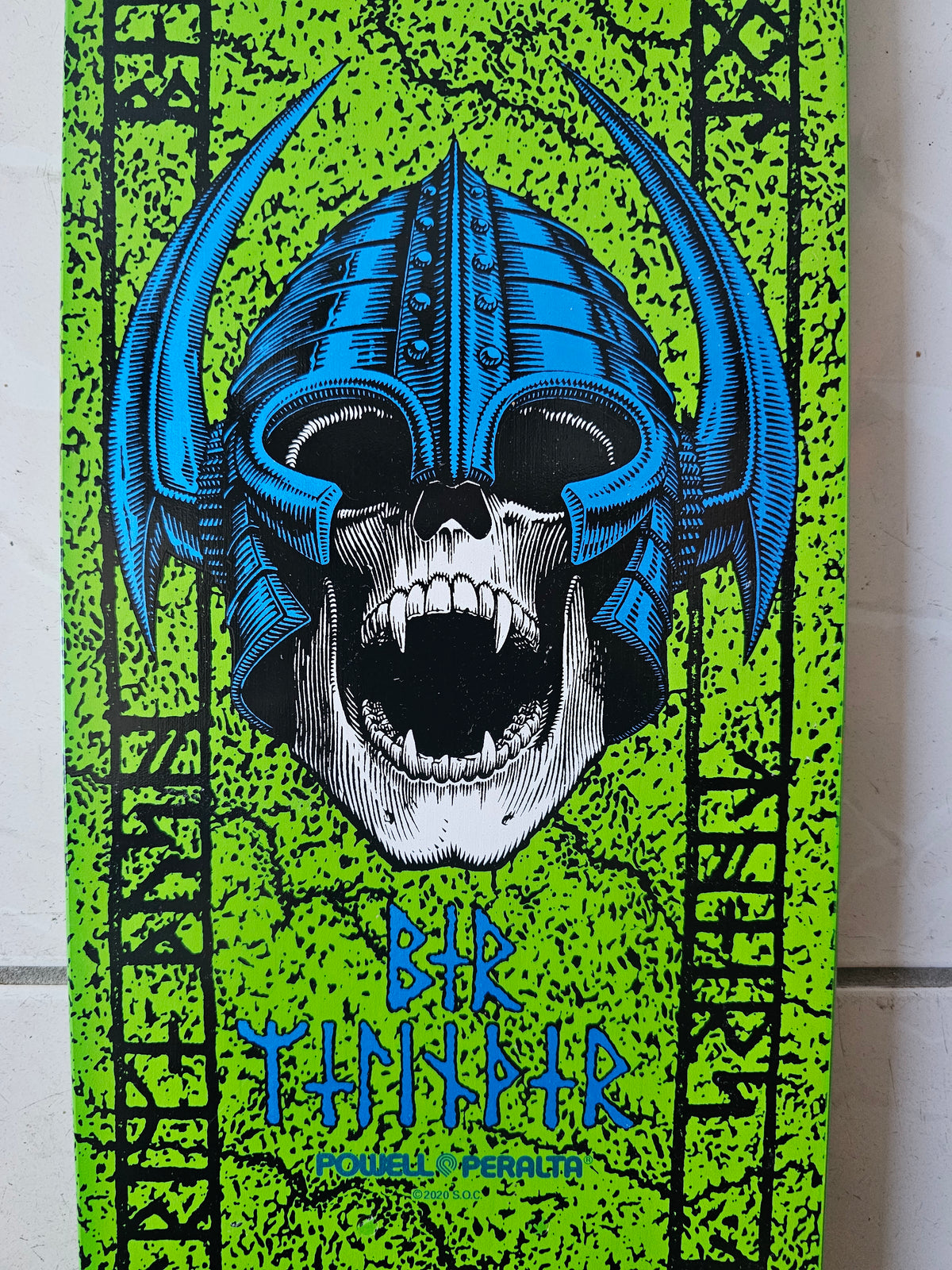 Powell Peralta Per Welinder "Freestyle II" Nordic Skull Deck – Lime Green (NOS)