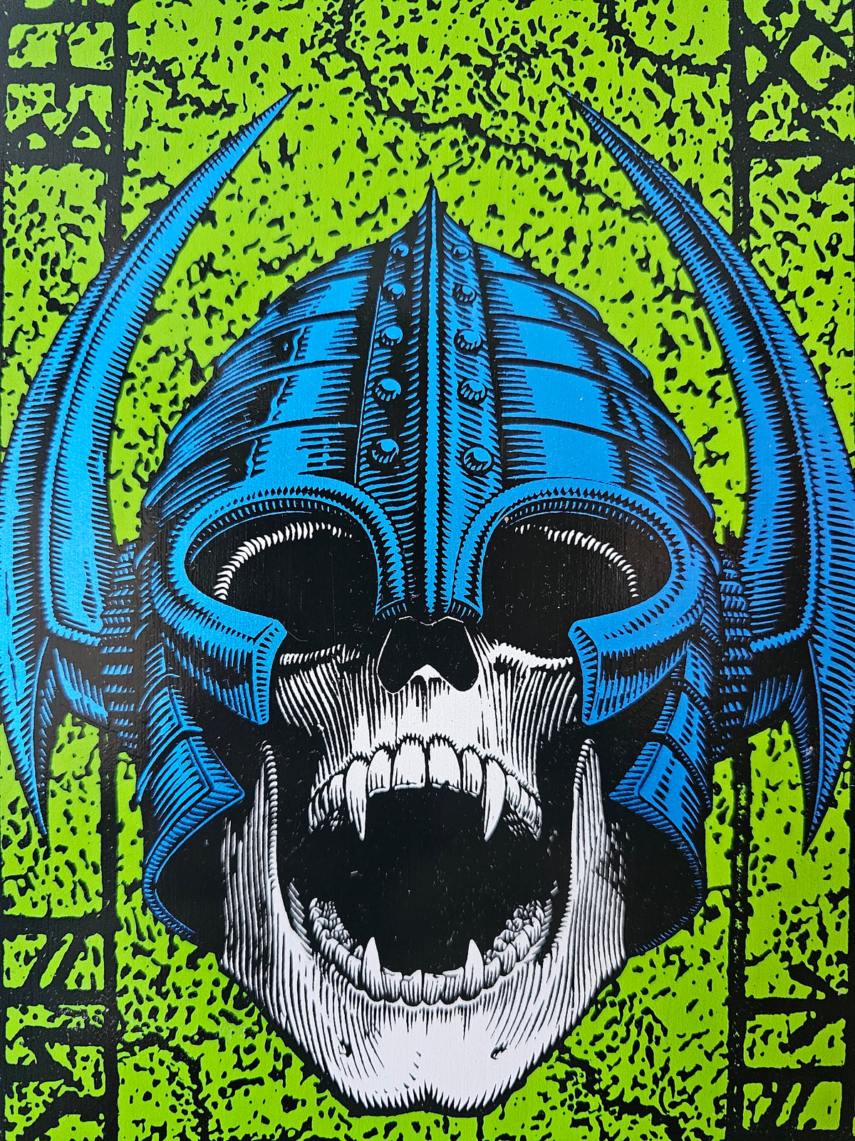 Powell Peralta Per Welinder "Freestyle II" Nordic Skull Deck – Lime Green (NOS)