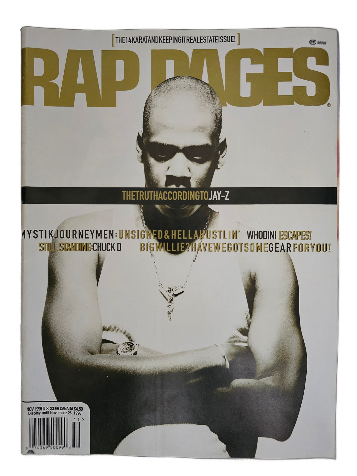 Alternate view of Rap Pages November 1996 front cover