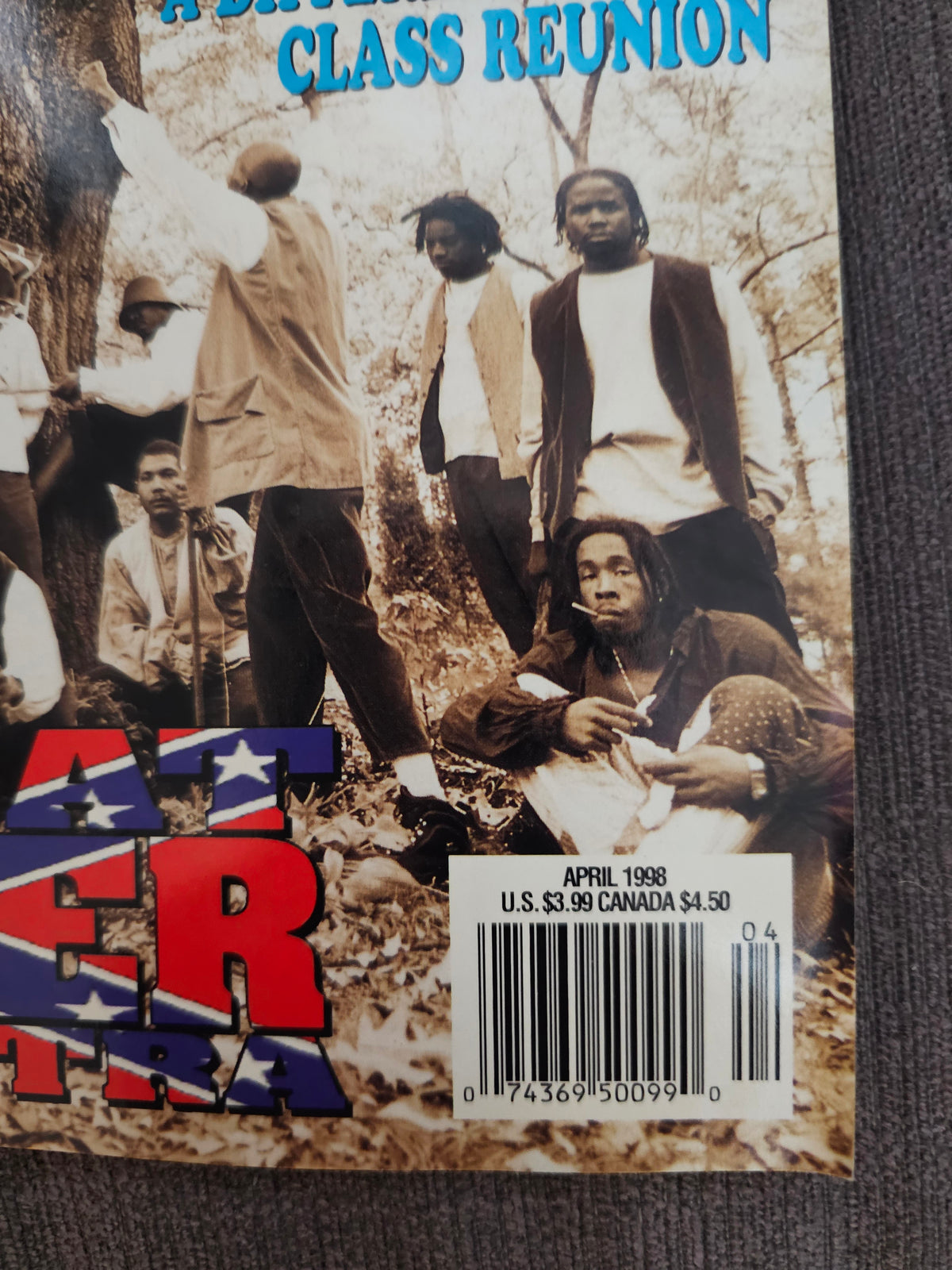 April 1998 date and barcode close-up