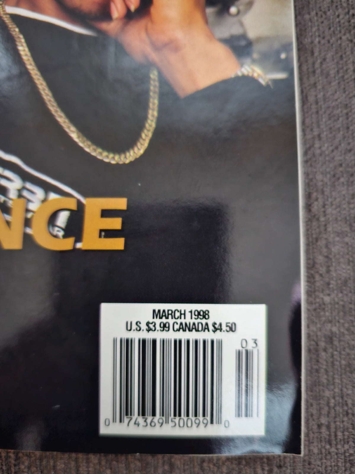 March 1998 date and barcode close-up