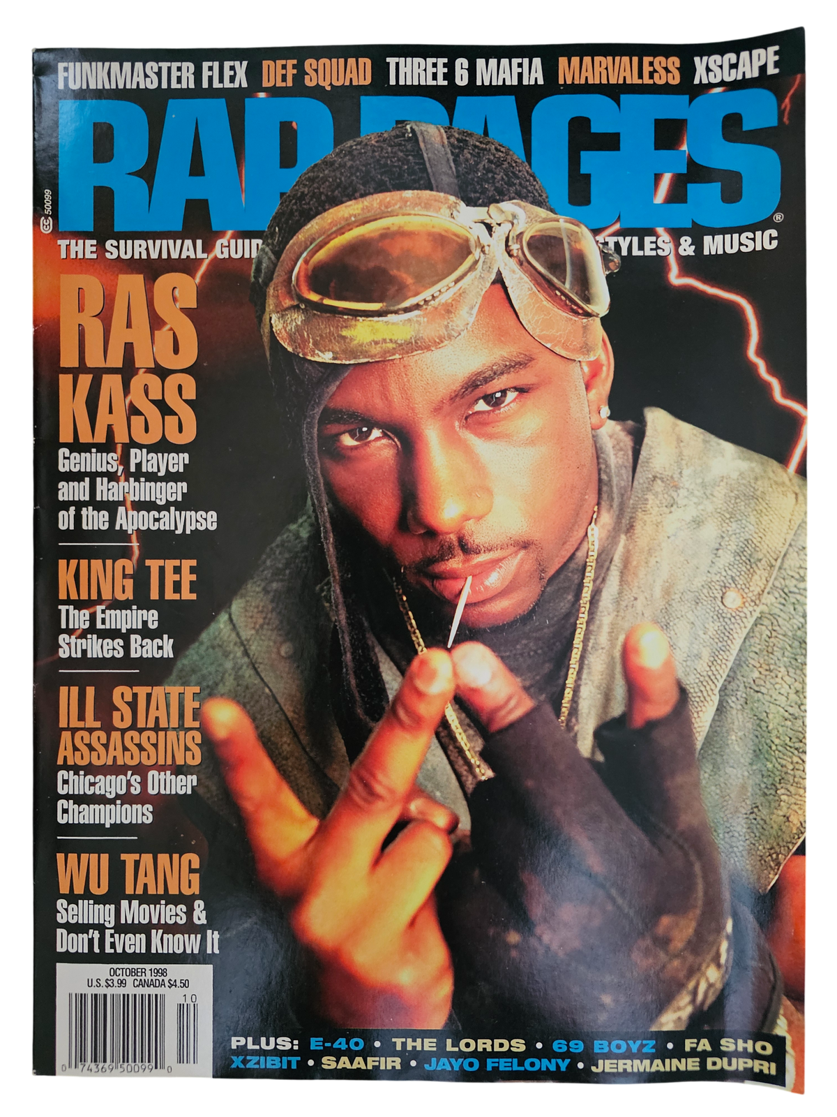 Rap Pages October 1998 Ras Kass front cover