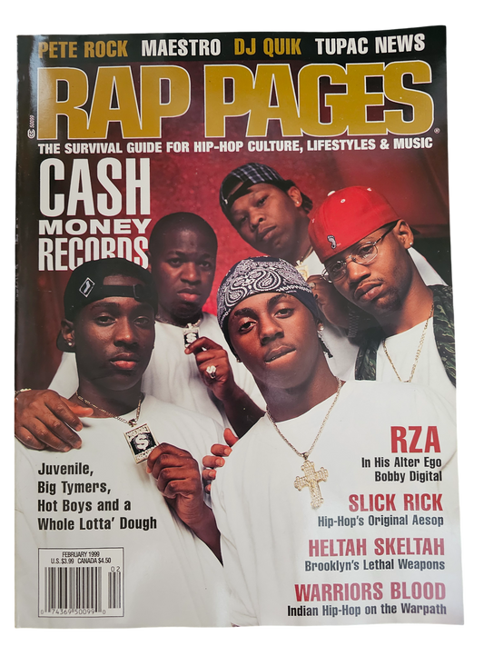 Rap Pages February 1999 Cash Money Records front cover