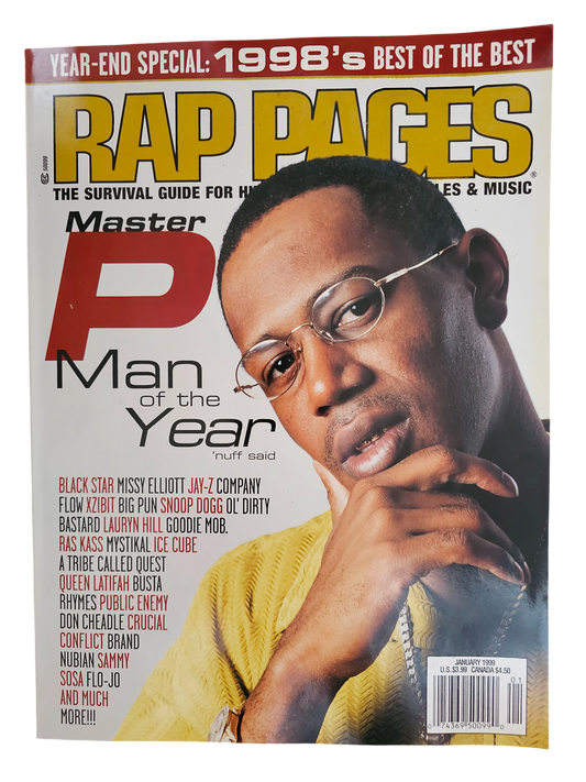 Rap Pages January 1999 Master P Man of the Year front cover