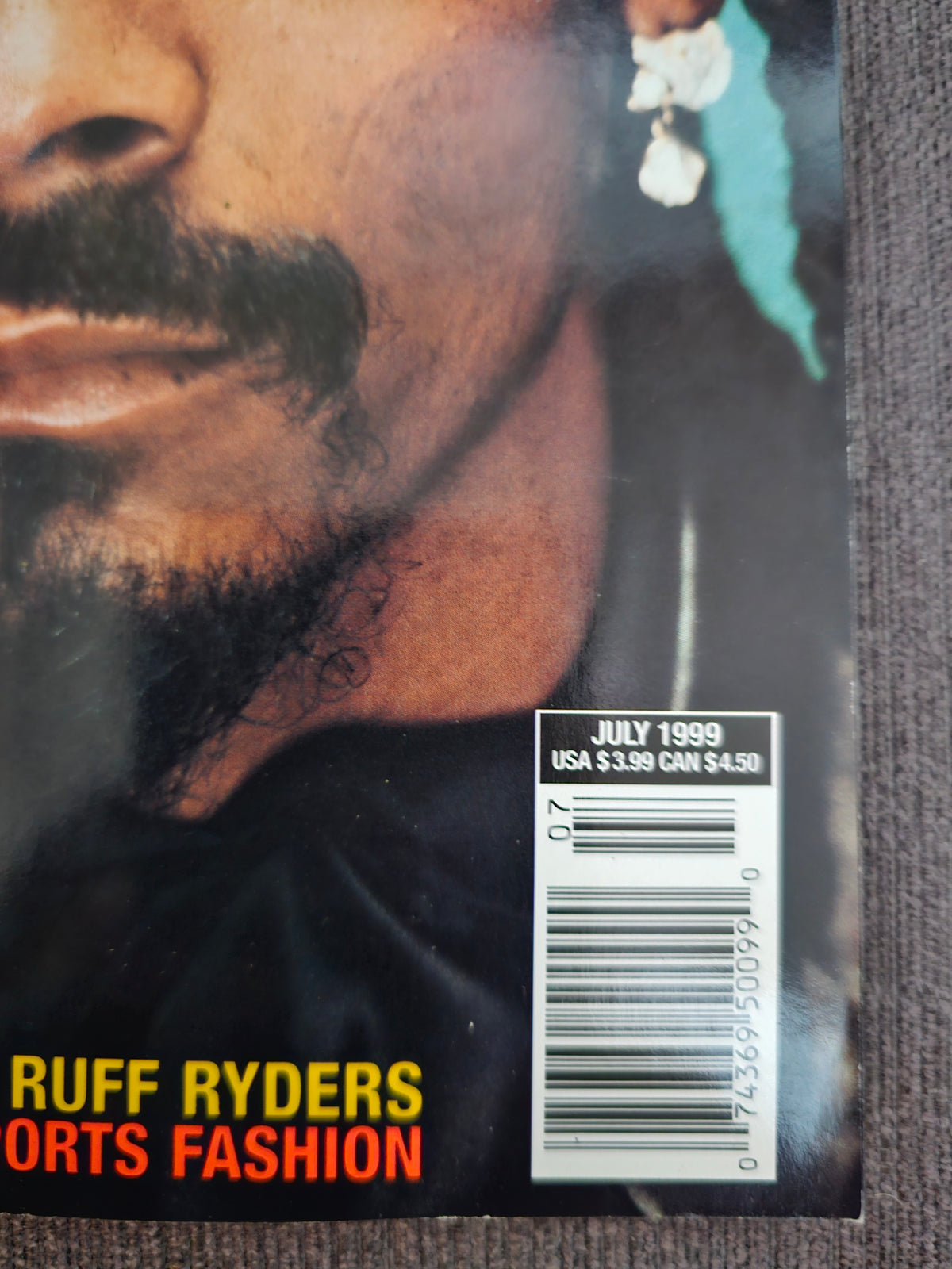 July 1999 issue date and barcode detail