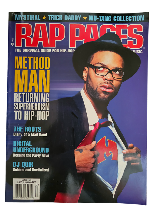 Rap Pages March 1999 Method Man superhero-inspired front cover