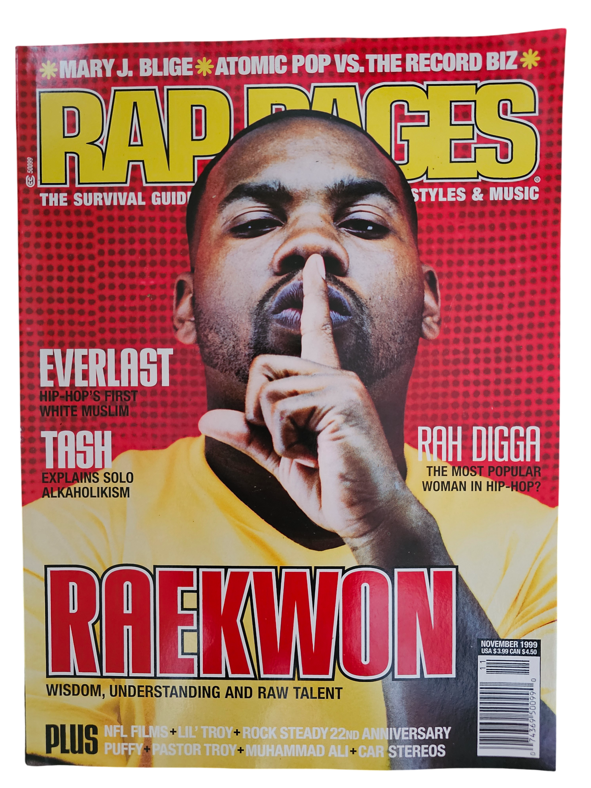 Rap Pages November 1999 Raekwon front cover