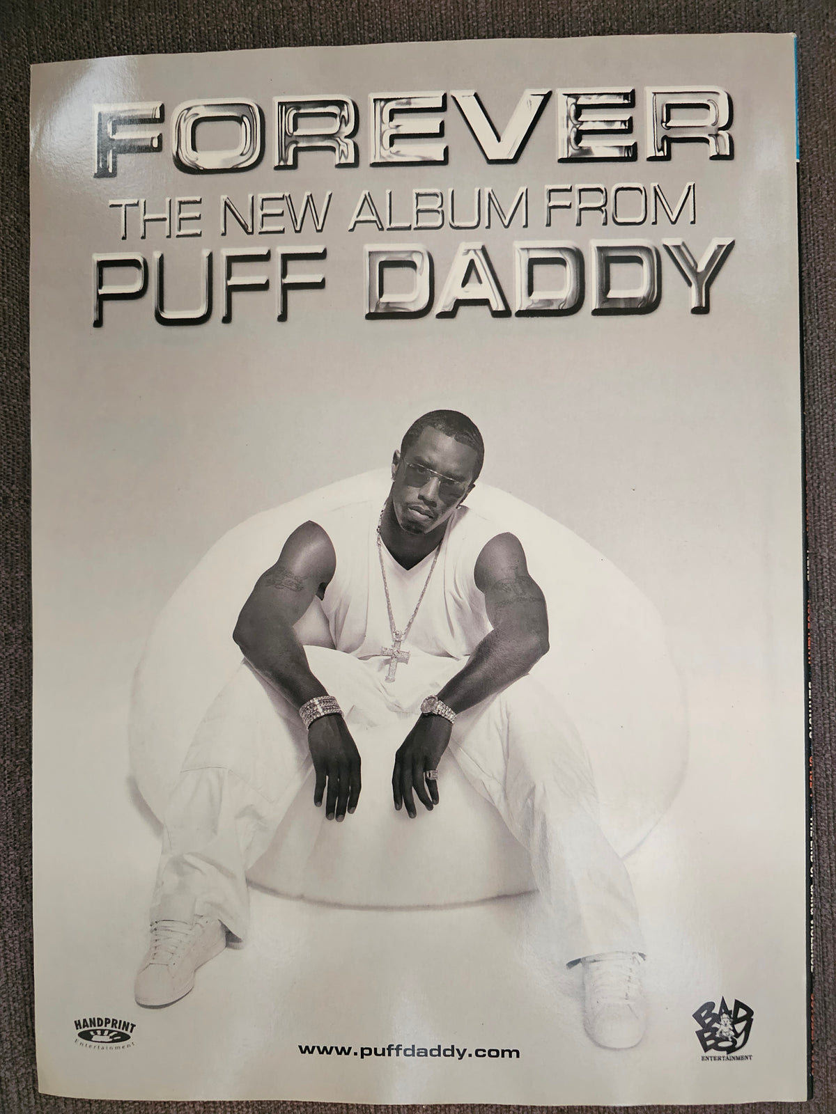 Puff Daddy Forever album back-cover advertisement