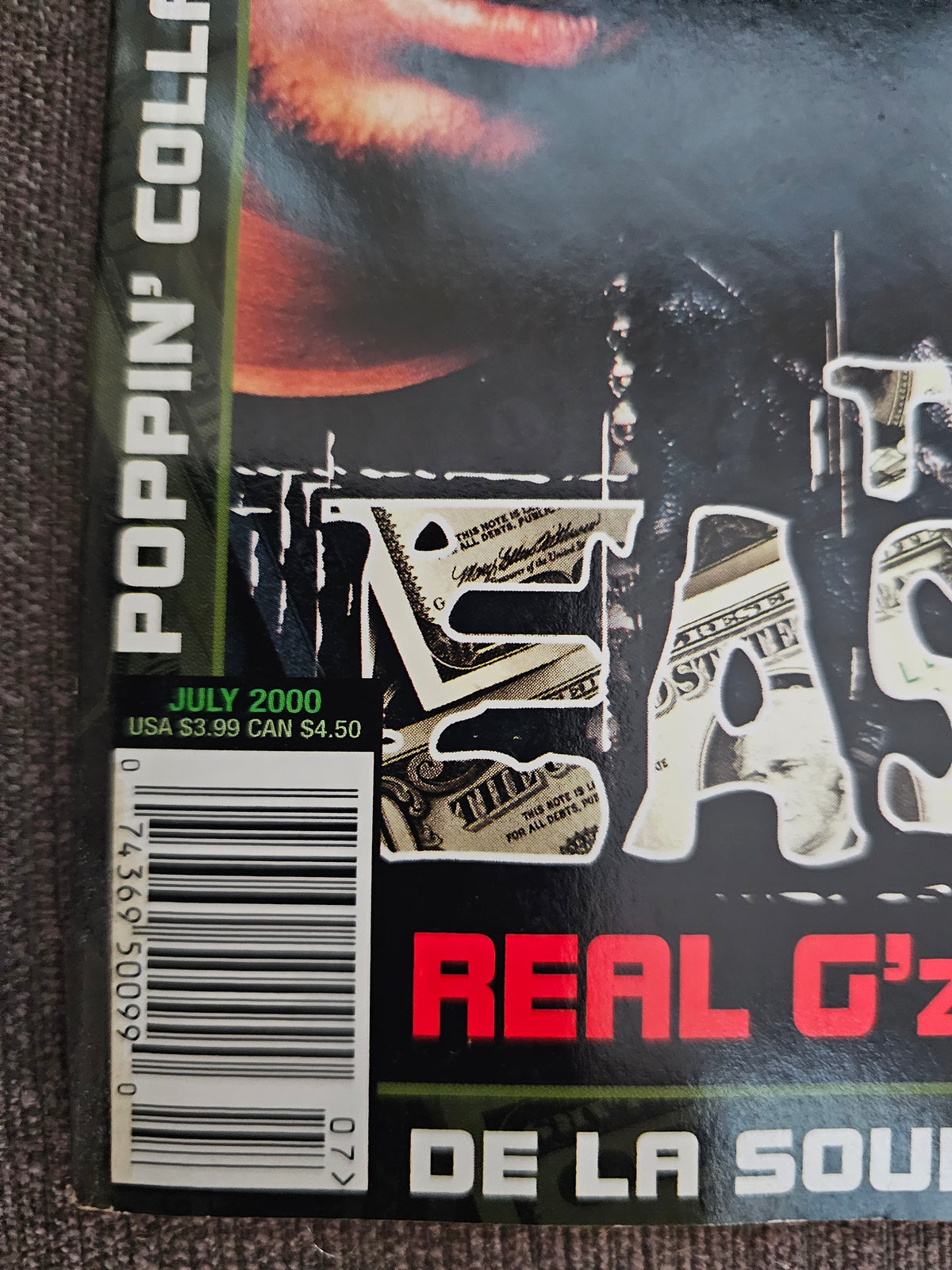 July 2000 issue date and barcode detail