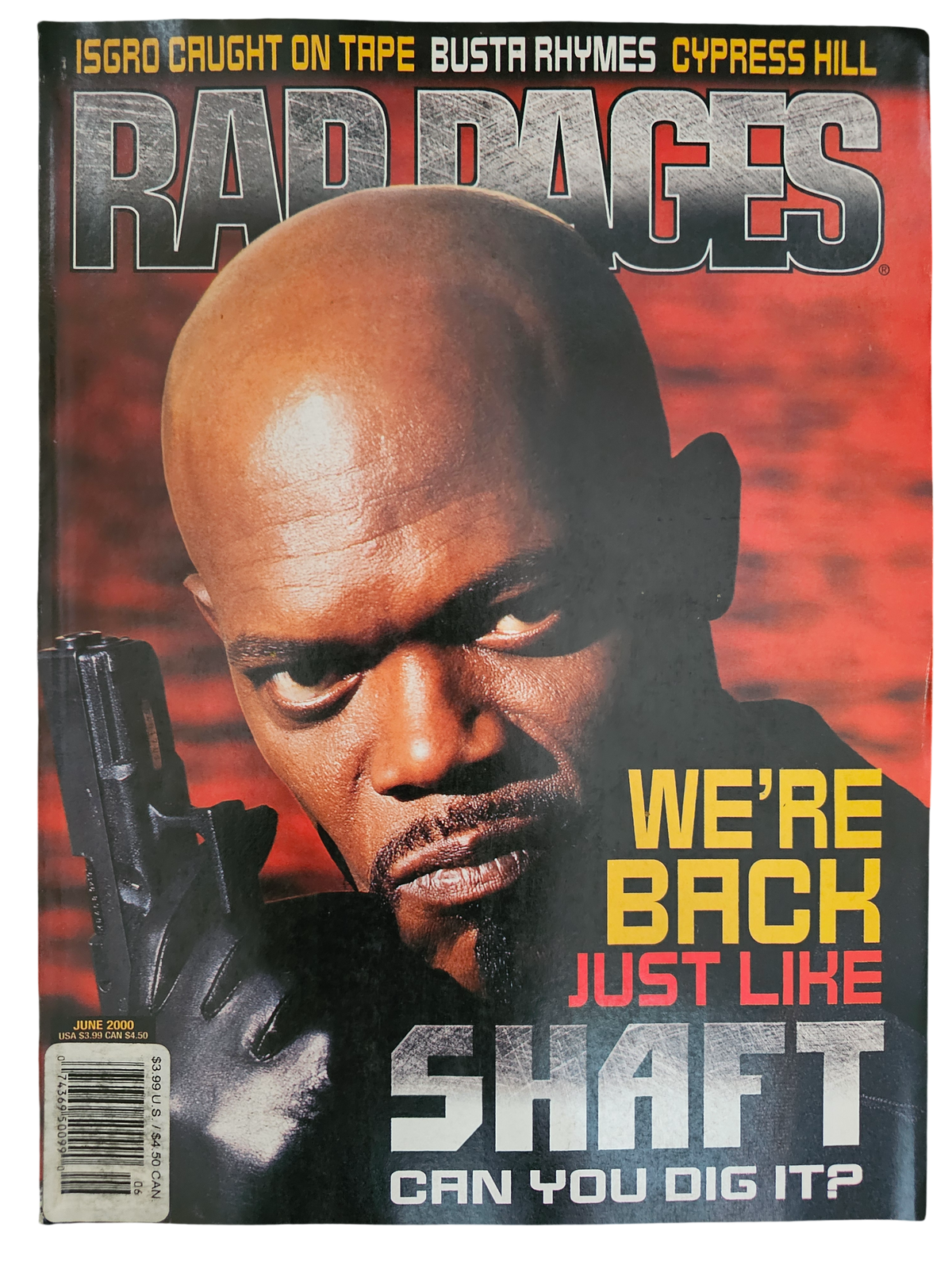 Rap Pages June 2000 Shaft front cover