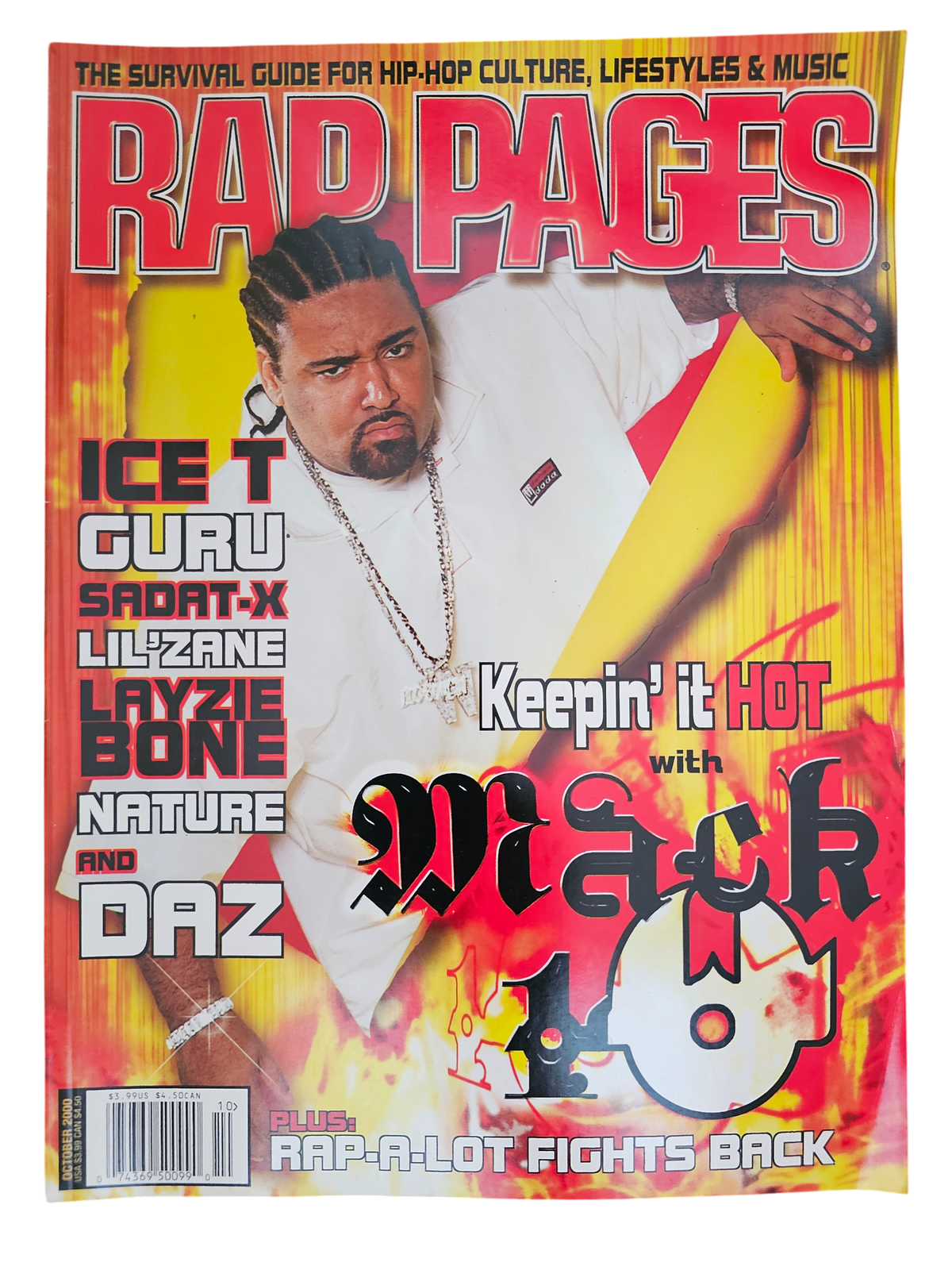 Rap Pages October 2000 Mack 10 front cover