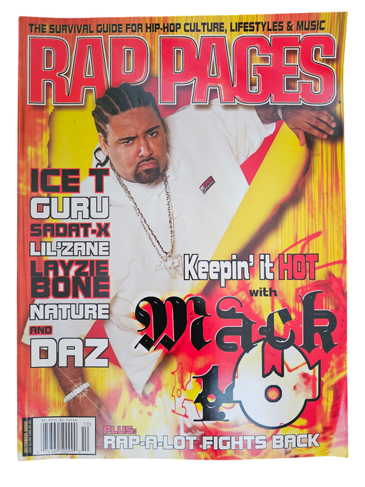 Rap Pages October 2000 Mack 10 front cover